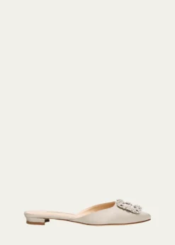 Manolo BlahnikHangisi Satin Ballerina Flats