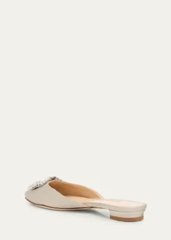 Manolo BlahnikHangisi Satin Ballerina Flats