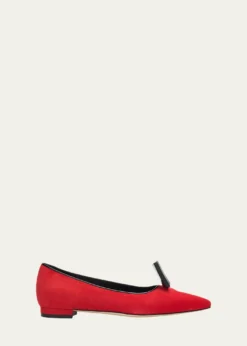 Manolo BlahnikInkak Suede Flats