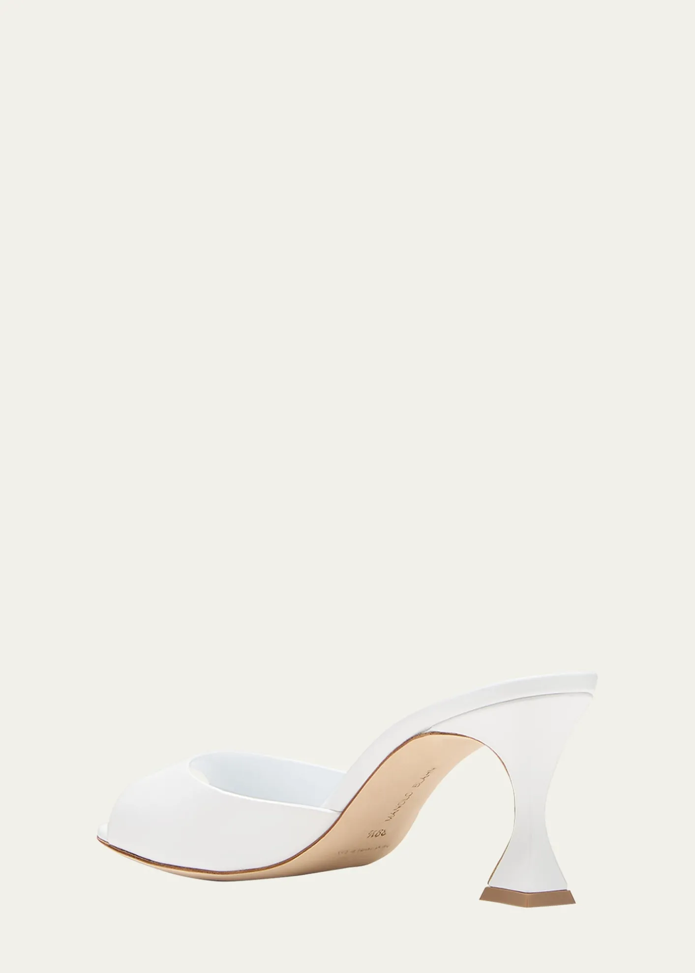 Manolo BlahnikJadarona Leather Mule Sandals