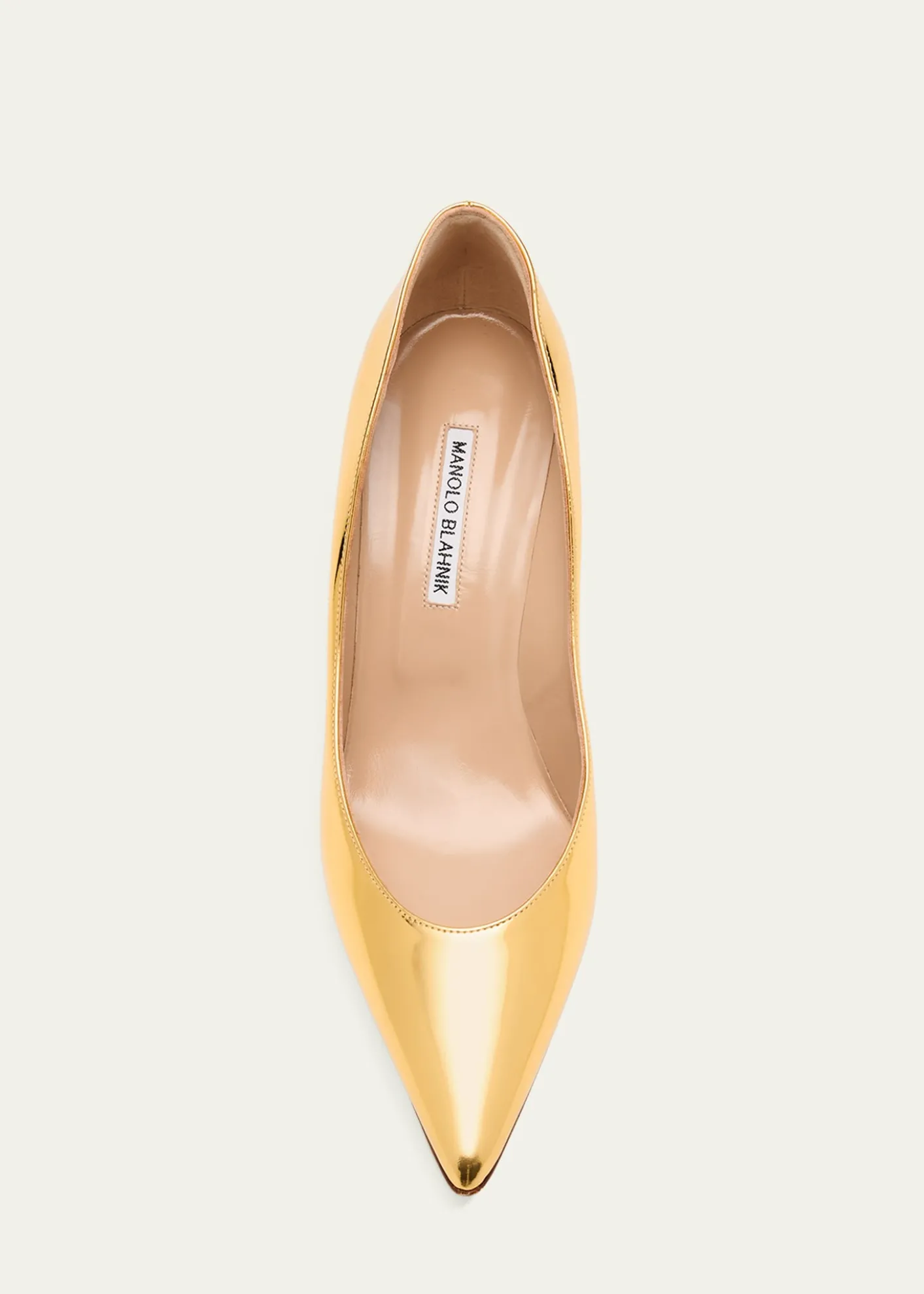 Manolo BlahnikKietta Metallic Leather Stiletto Pumps