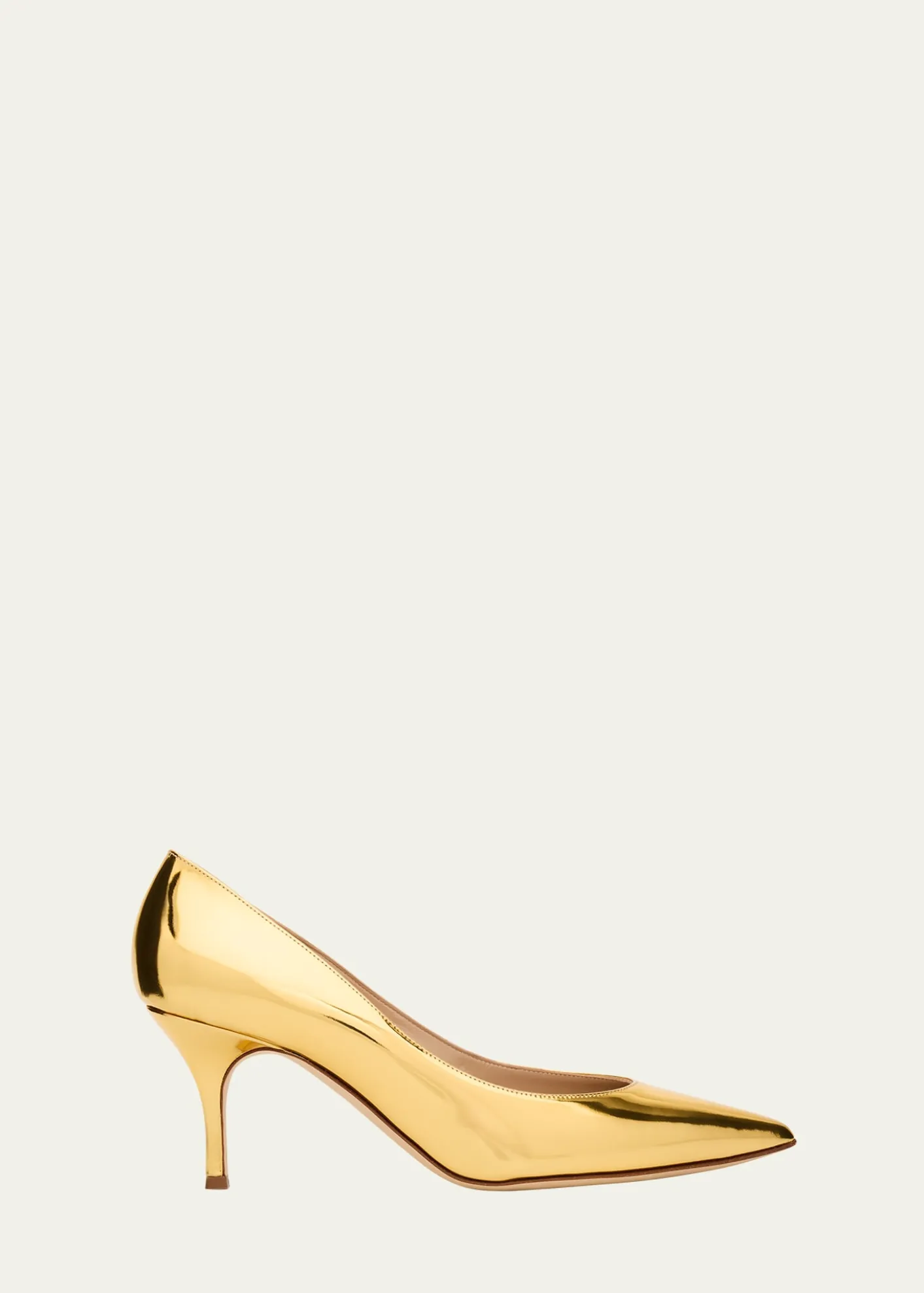 Manolo BlahnikKietta Metallic Leather Stiletto Pumps
