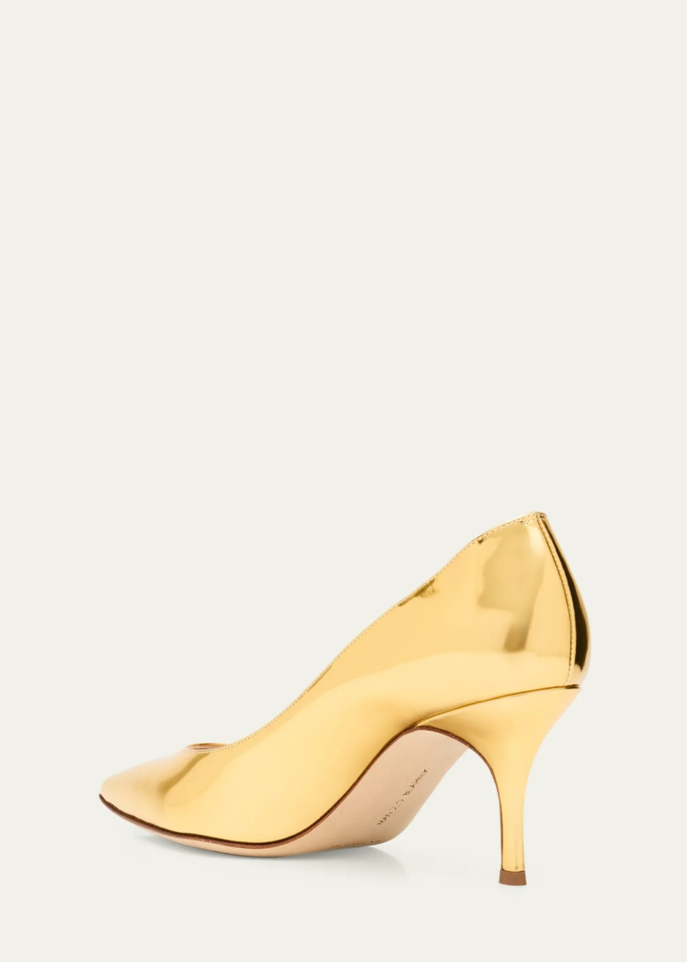 Manolo BlahnikKietta Metallic Leather Stiletto Pumps