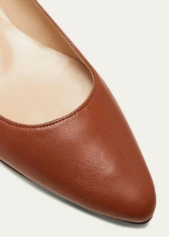 Manolo BlahnikLanza BB Lambskin Ballerina Flats