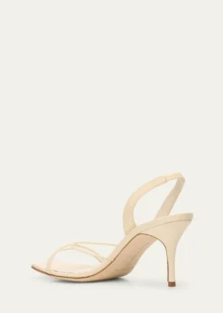 Manolo BlahnikLeather Strappy Slingback Sandals