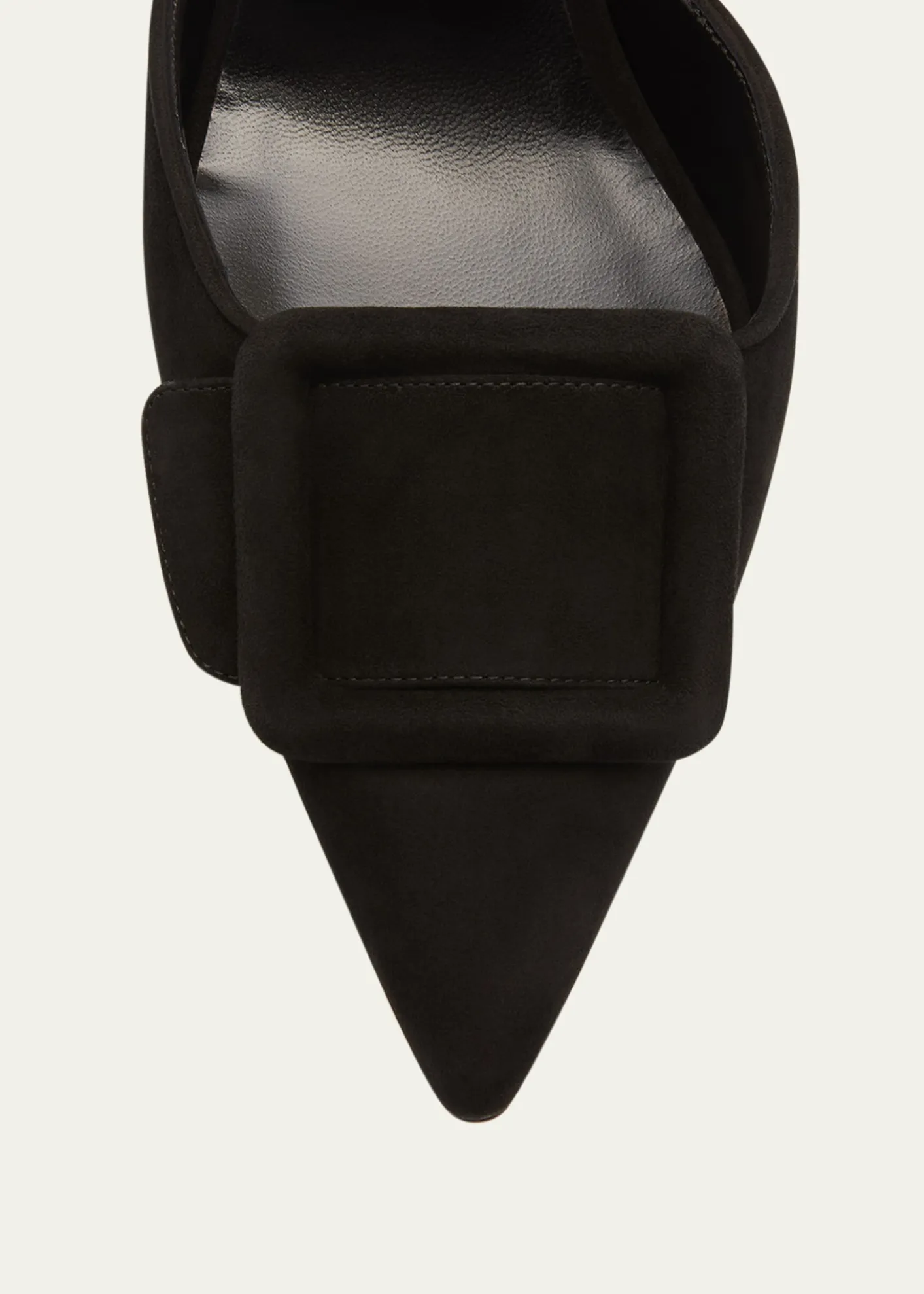 Manolo BlahnikMaysli Suede Buckle Halter Pumps