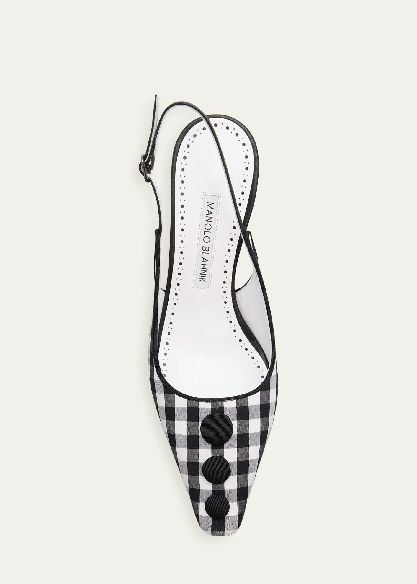 Manolo Blahnik90mm Alexa Gingham Slingback Pumps