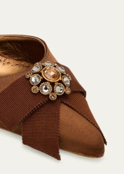 Manolo Blahnik70mm Apidosa Embellished Satin Bow Pumps