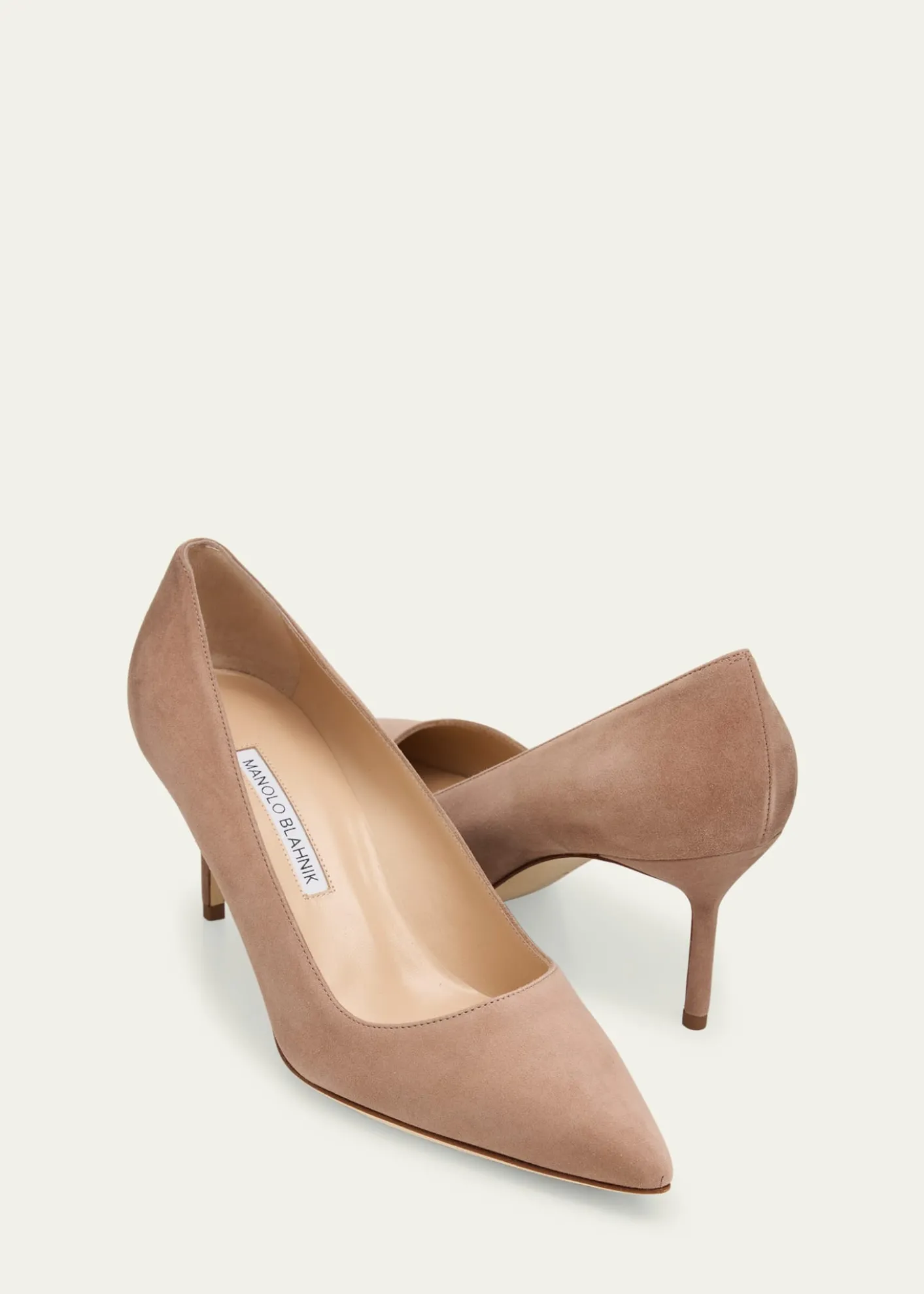 Manolo Blahnik70mm BB Suede Stiletto Pumps