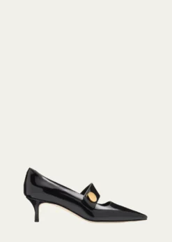 Manolo Blahnik50mm Dorian Patent Leather Mary Jane Pumps