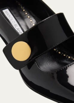 Manolo Blahnik50mm Dorian Patent Leather Mary Jane Pumps