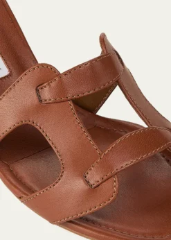 Manolo Blahnik50mm Grellanu Leather Mule Sandals