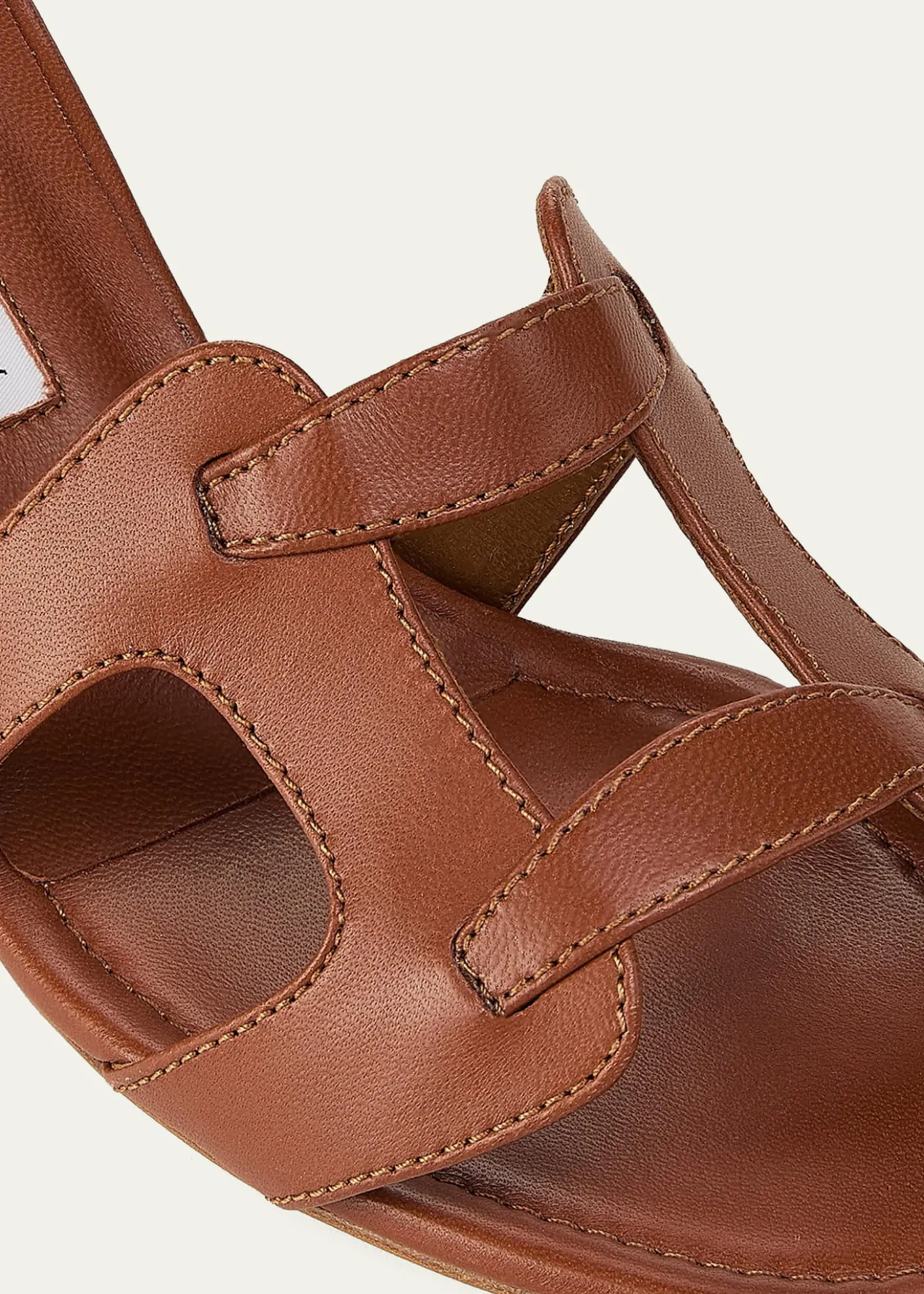 Manolo Blahnik50mm Grellanu Leather Mule Sandals
