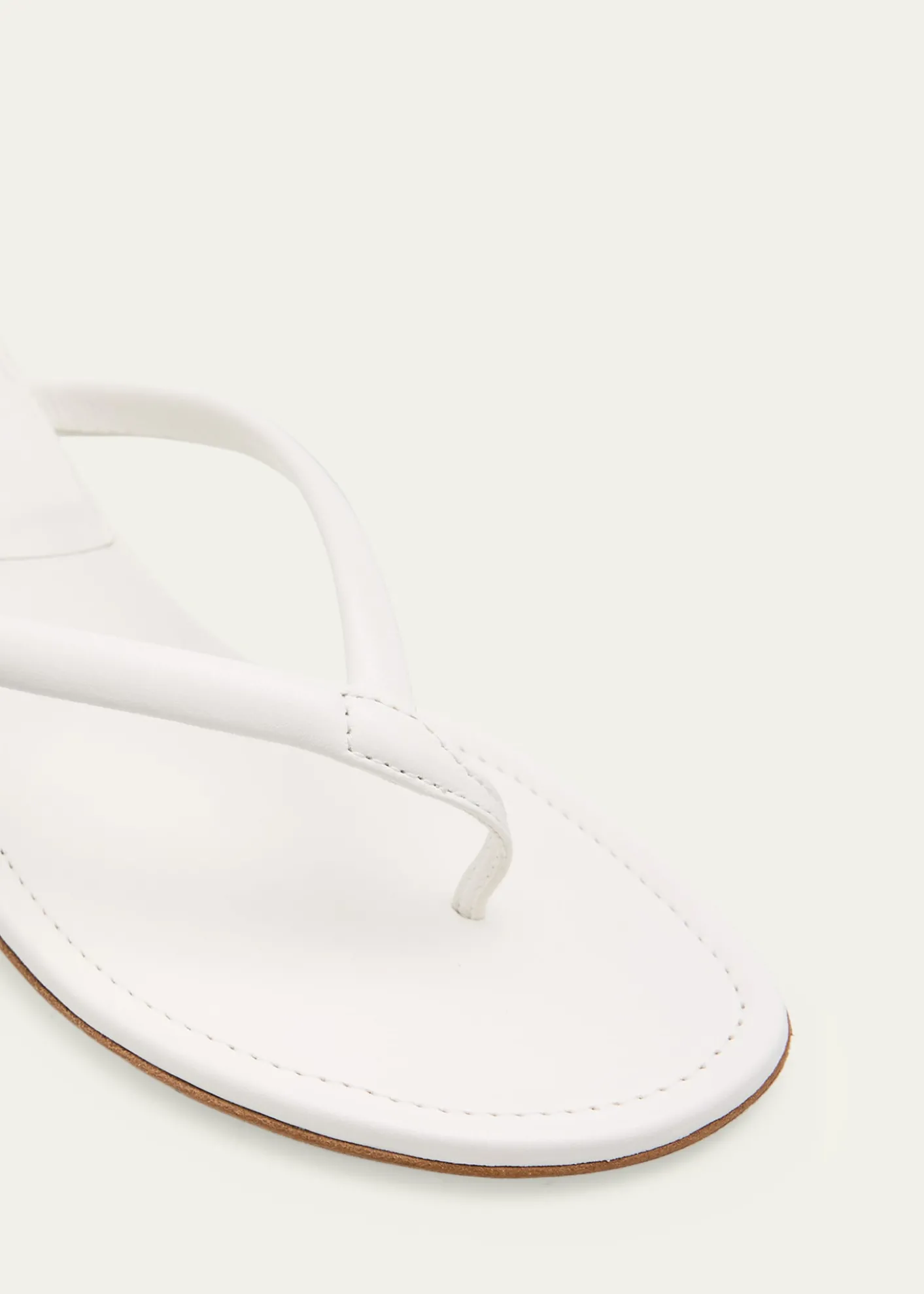 Manolo Blahnik50mm Paterno Leather Thong Sandals