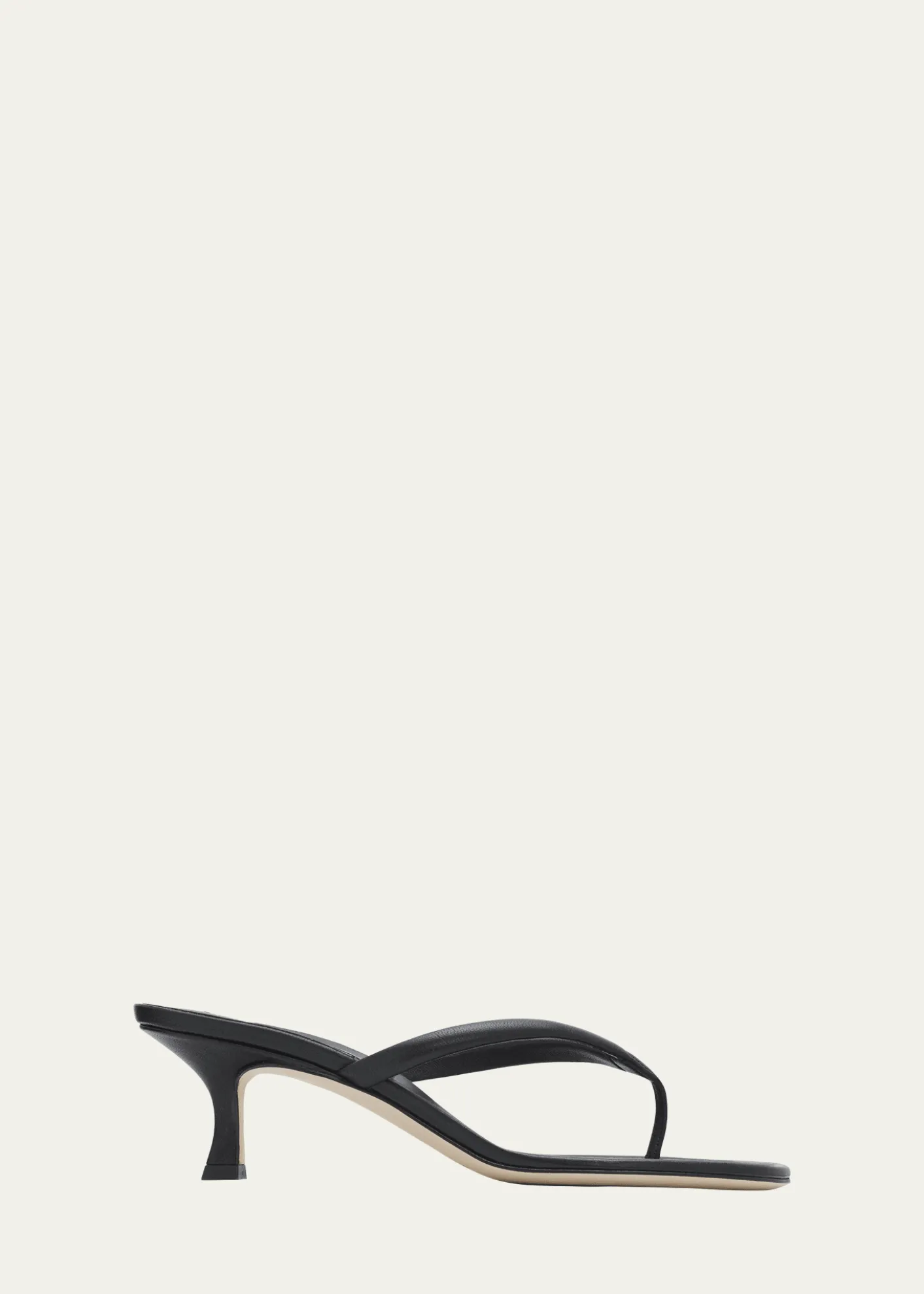 Manolo Blahnik50mm Paterno Leather Thong Sandals
