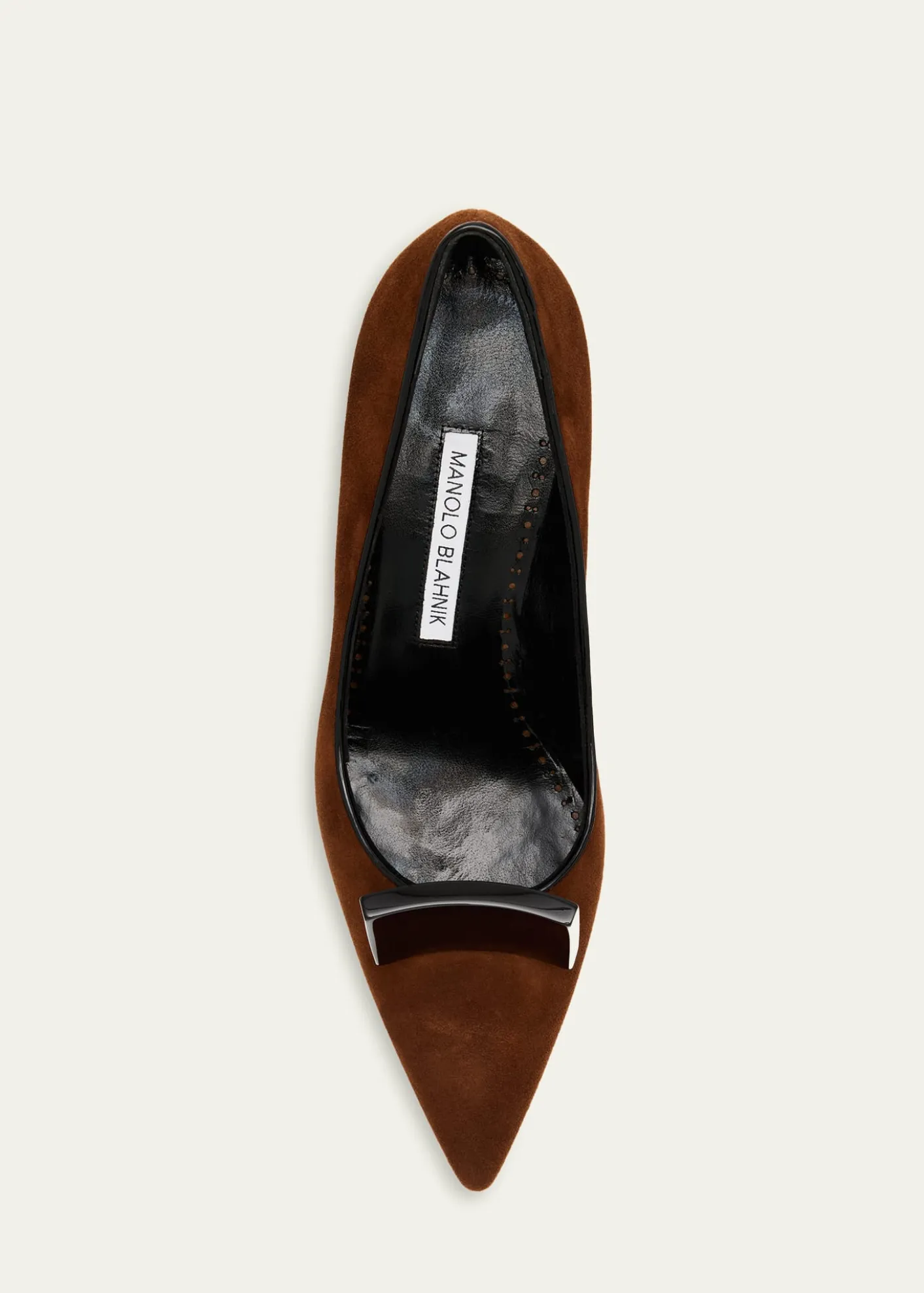 Manolo Blahnik50mm Potoka Suede Pumps