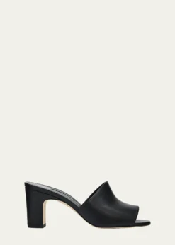 Manolo Blahnik70mm Rapallabar Leather Mules