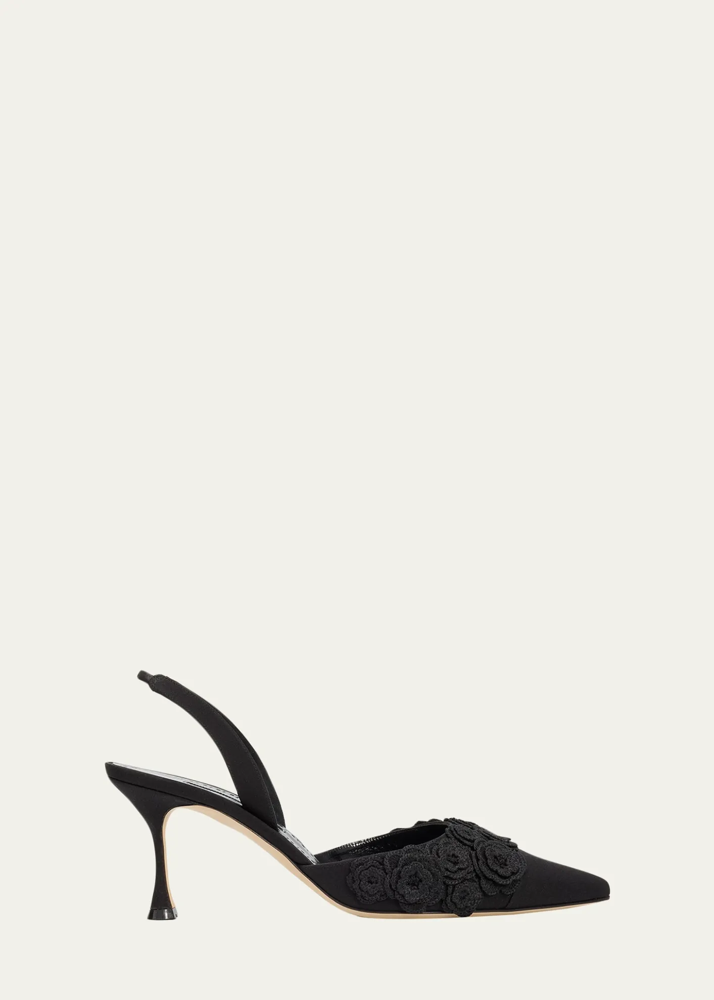 Manolo Blahnik70mm Svemutasli Gala Floral Slingback Pumps