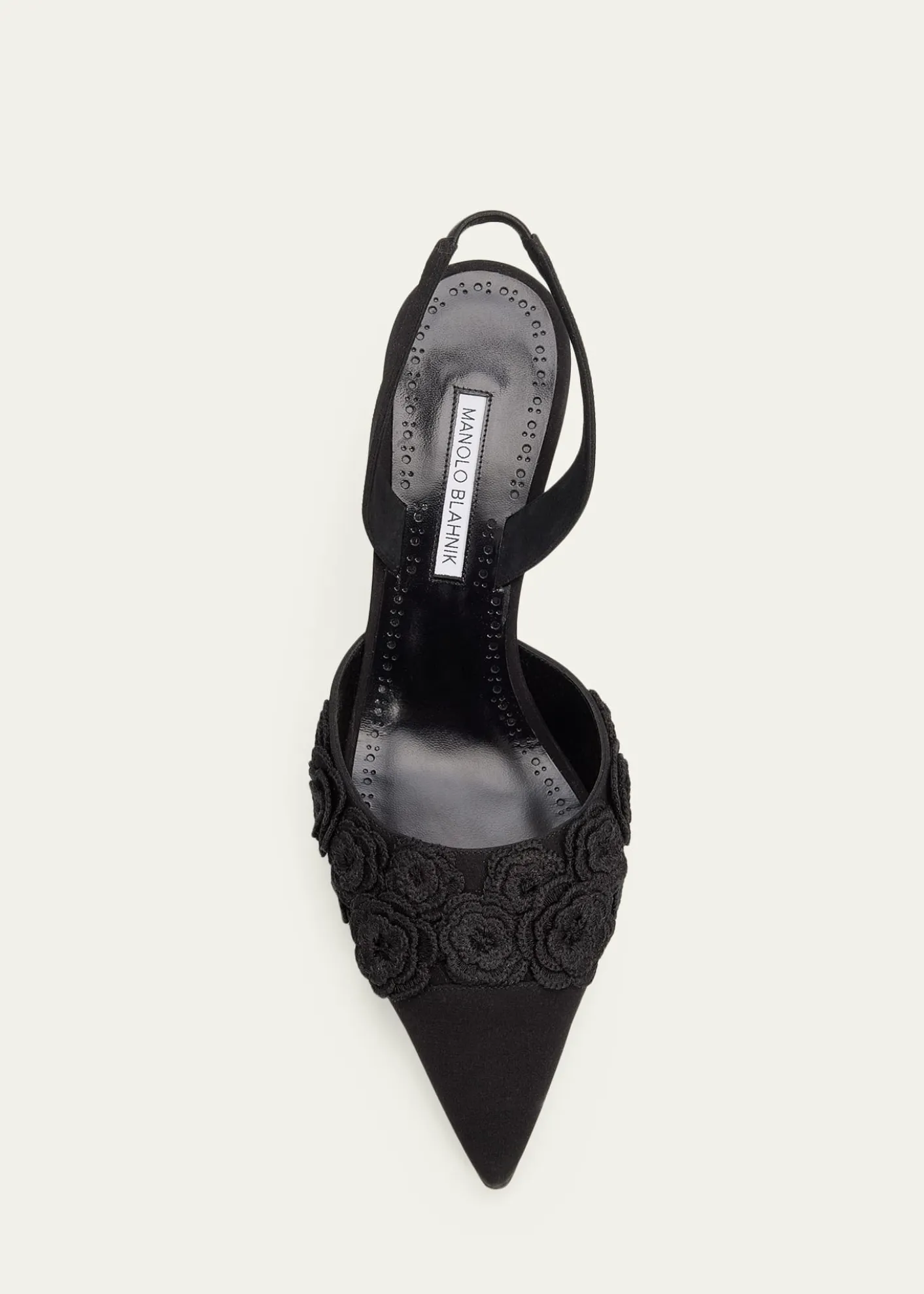 Manolo Blahnik70mm Svemutasli Gala Floral Slingback Pumps