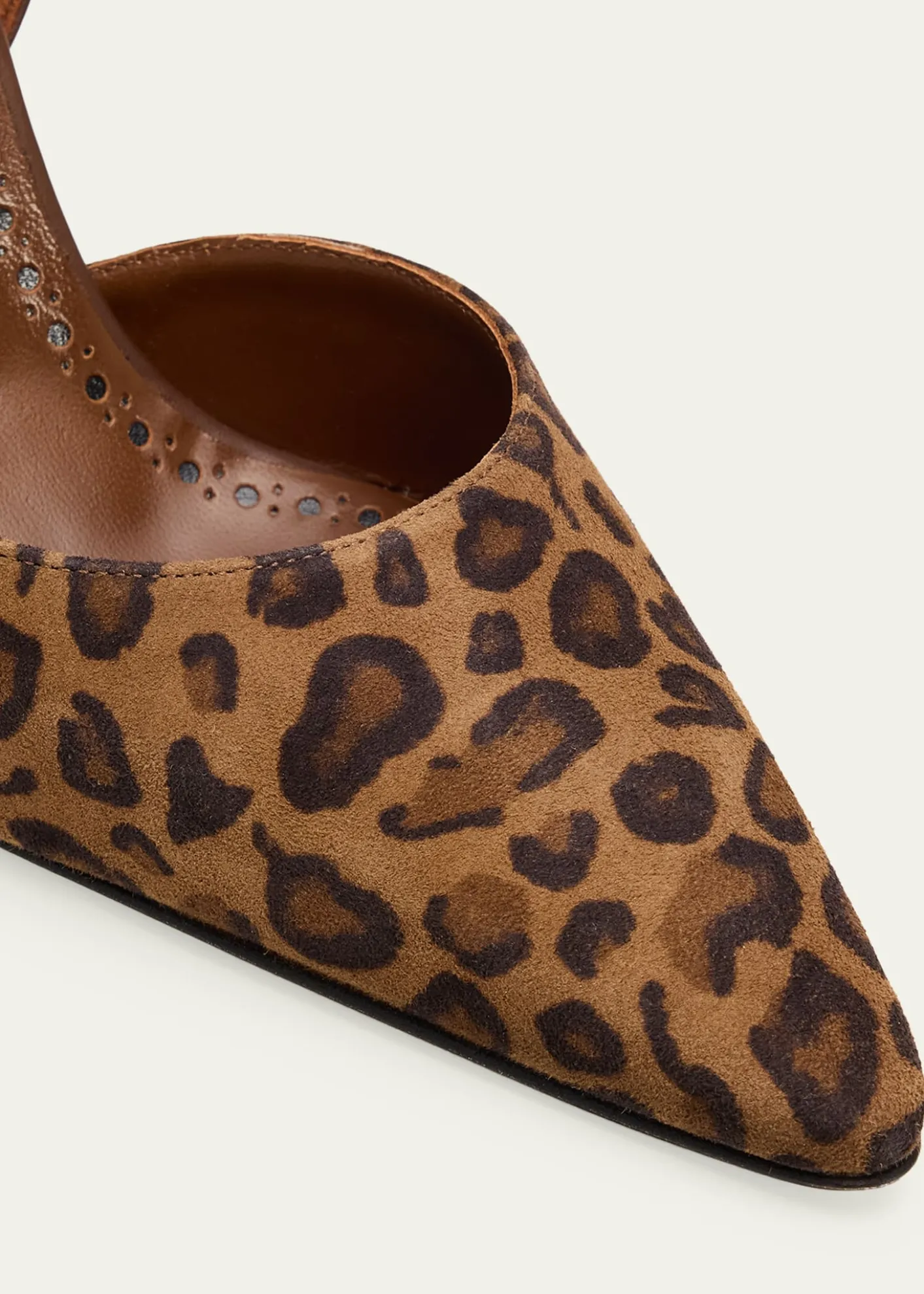 Manolo Blahnik90mm Taylerbinu Leopard Mixed Leather Pumps