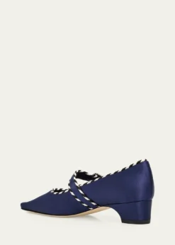 Manolo Blahnik30mm Zaera Satin Mary Jane Pumps