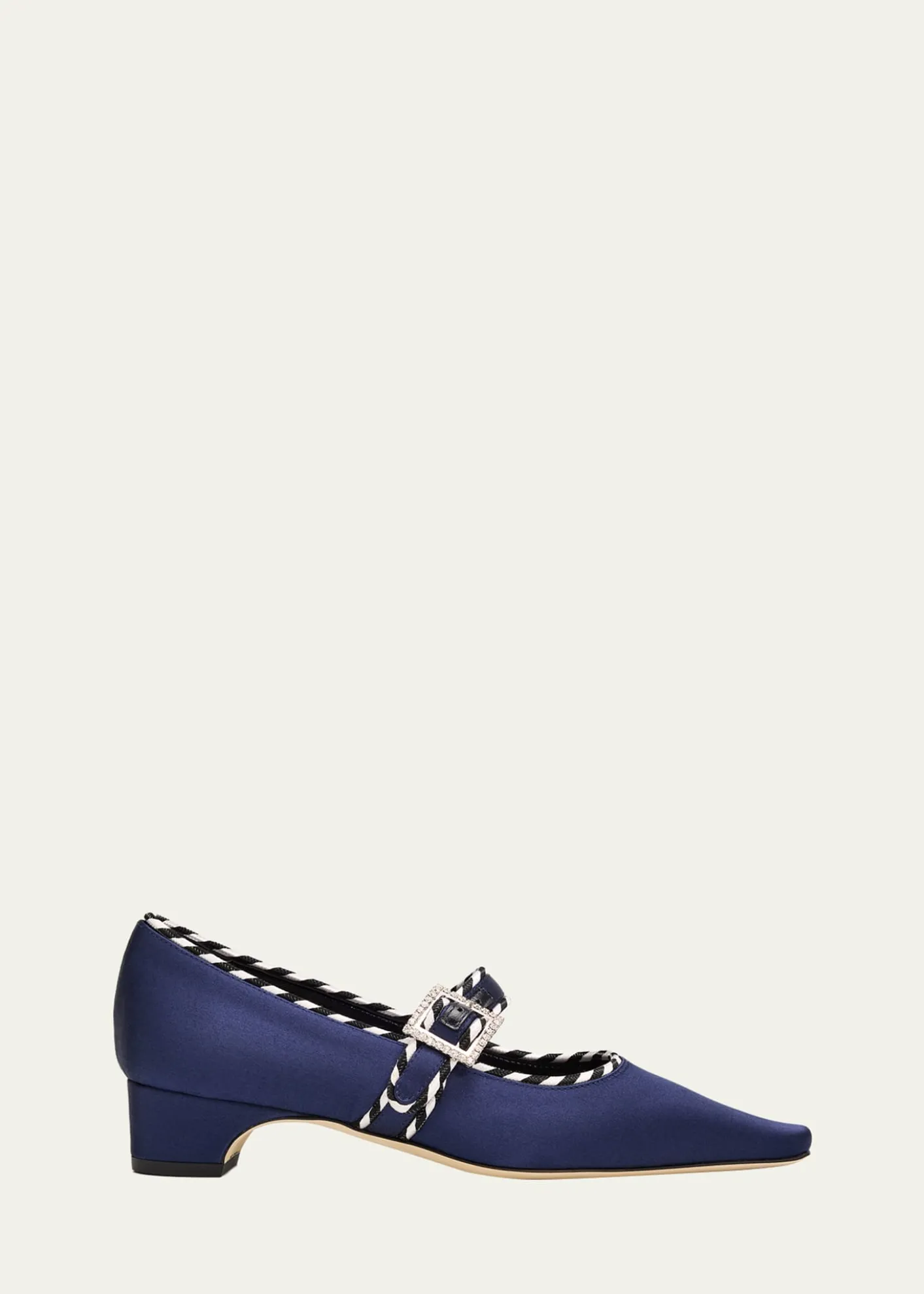 Manolo Blahnik30mm Zaera Satin Mary Jane Pumps