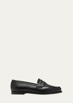 Manolo BlahnikPerrita Leather Penny Loafers