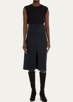 Manolo BlahnikPitana Suede Block-Heel Knee Boots