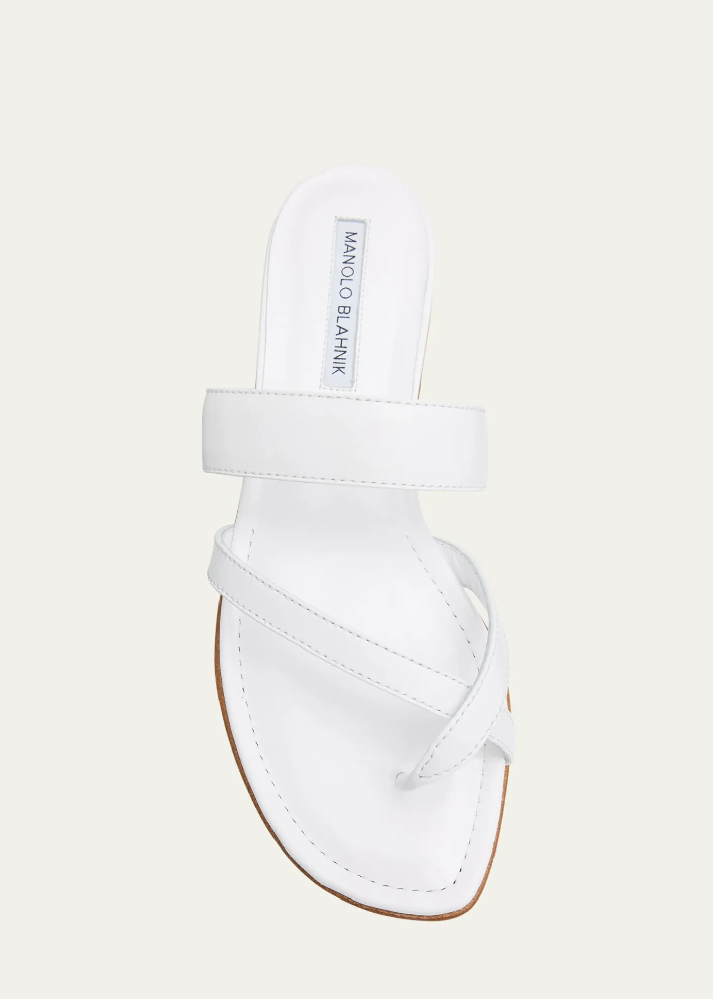 Manolo BlahnikSusa Flat Leather Sandals