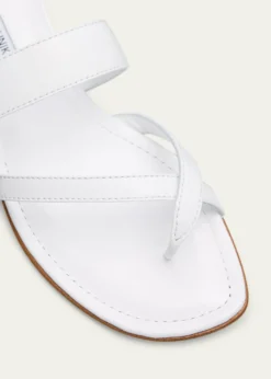 Manolo BlahnikSusa Flat Leather Sandals
