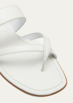 Manolo BlahnikSusa Flat Leather Sandals