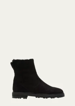 Manolo BlahnikTomosa Suede Cozy Ankle Booties
