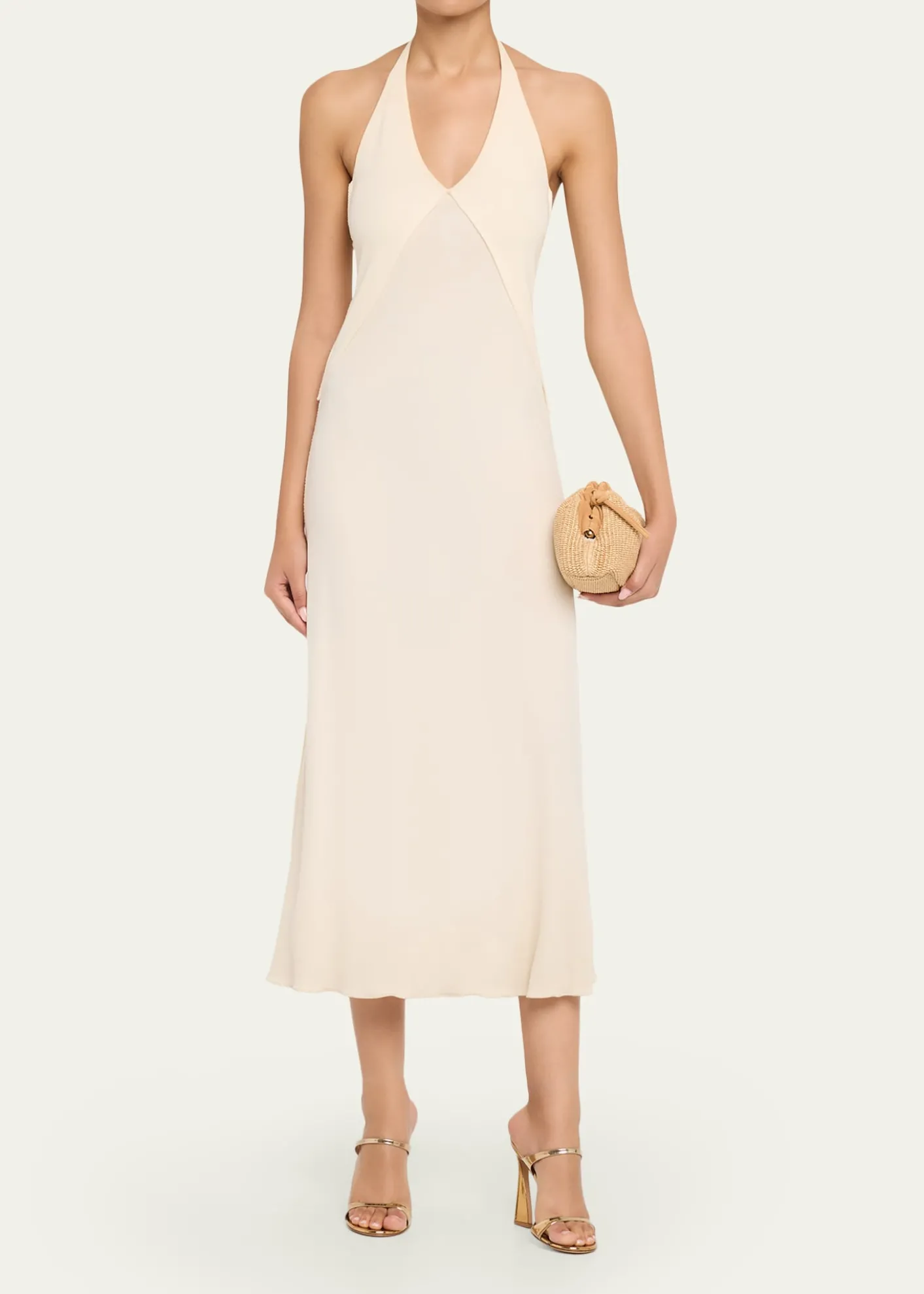 Mansur GavrielCloud Mini Woven Raffia Clutch Bag