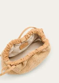 Mansur GavrielCloud Mini Woven Raffia Clutch Bag