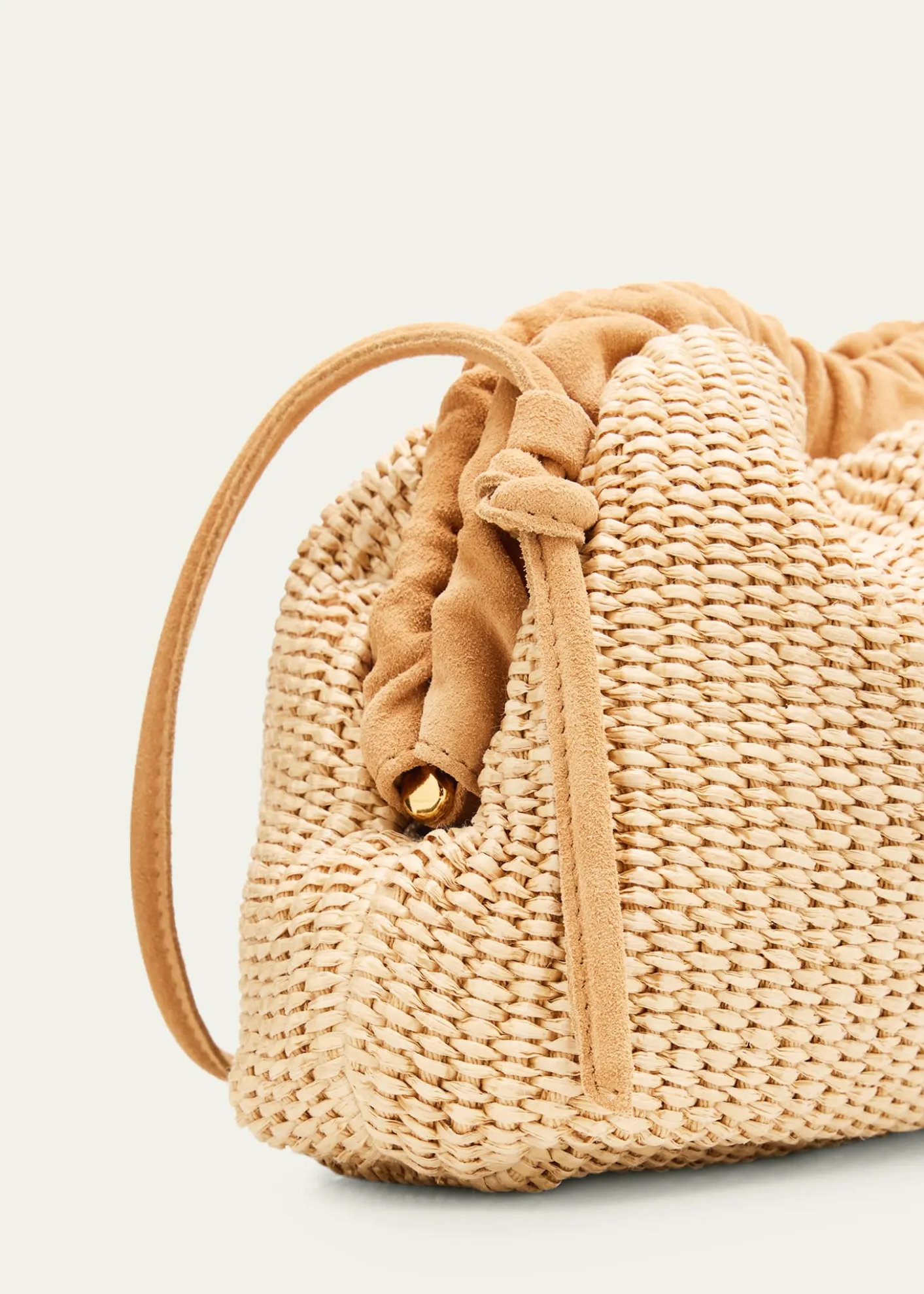 Mansur GavrielCloud Mini Woven Raffia Clutch Bag