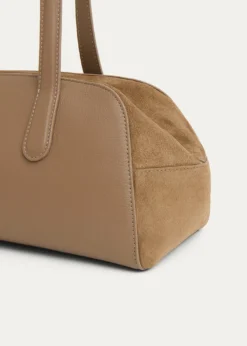 Mansur GavrielHelios Leather & Suede East-West Shoulder Bag