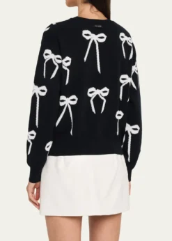 Marc JacobsBow Jacquard Crewneck Sweater