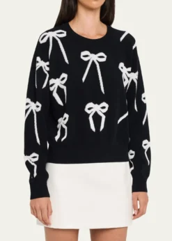 Marc JacobsBow Jacquard Crewneck Sweater