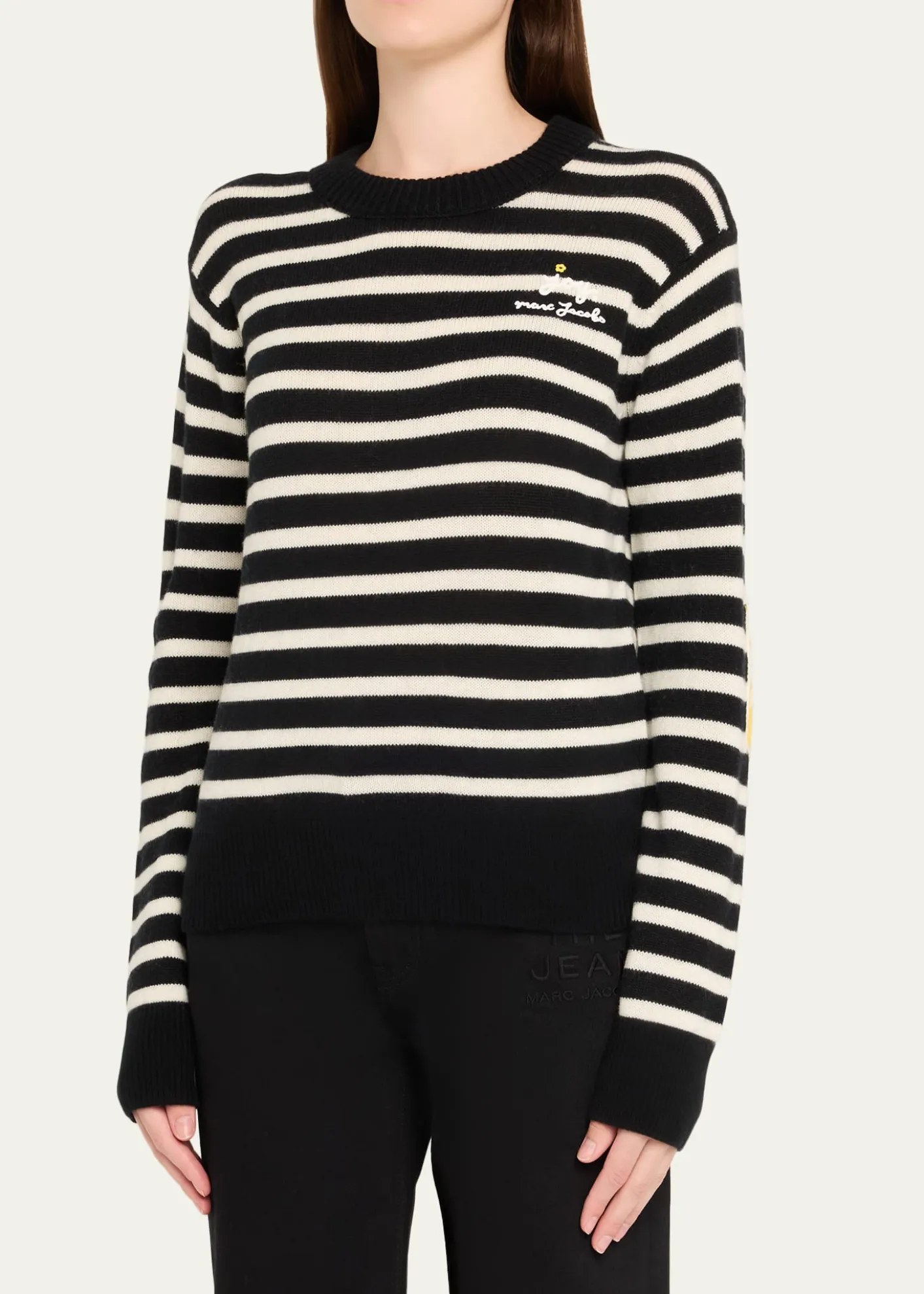 Marc JacobsJoy Striped Crewneck Sweater