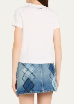 Marc JacobsLogo Flower Applique T-Shirt