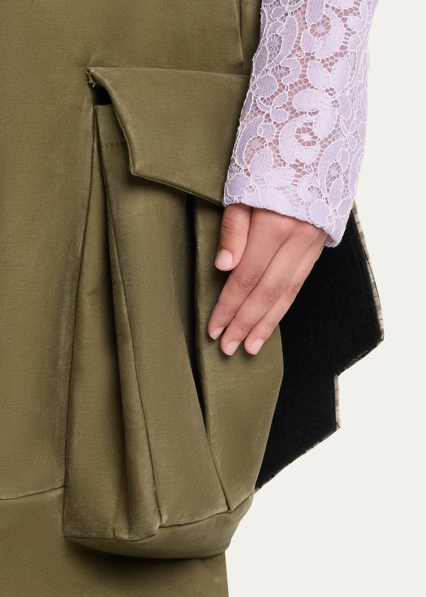 Marc Jacobs RunwayBow Back Wide-Leg Cargo Pants