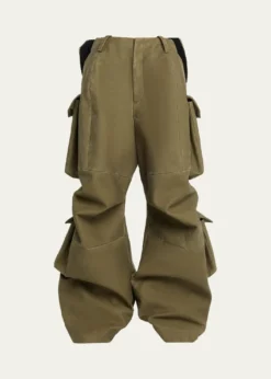 Marc Jacobs RunwayBow Back Wide-Leg Cargo Pants