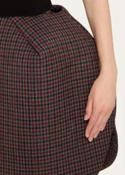 Marc Jacobs RunwayCheck Wool Circular Skirt