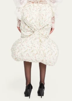 Marc Jacobs RunwayFloral Print Padded Bubble Hem Skirt
