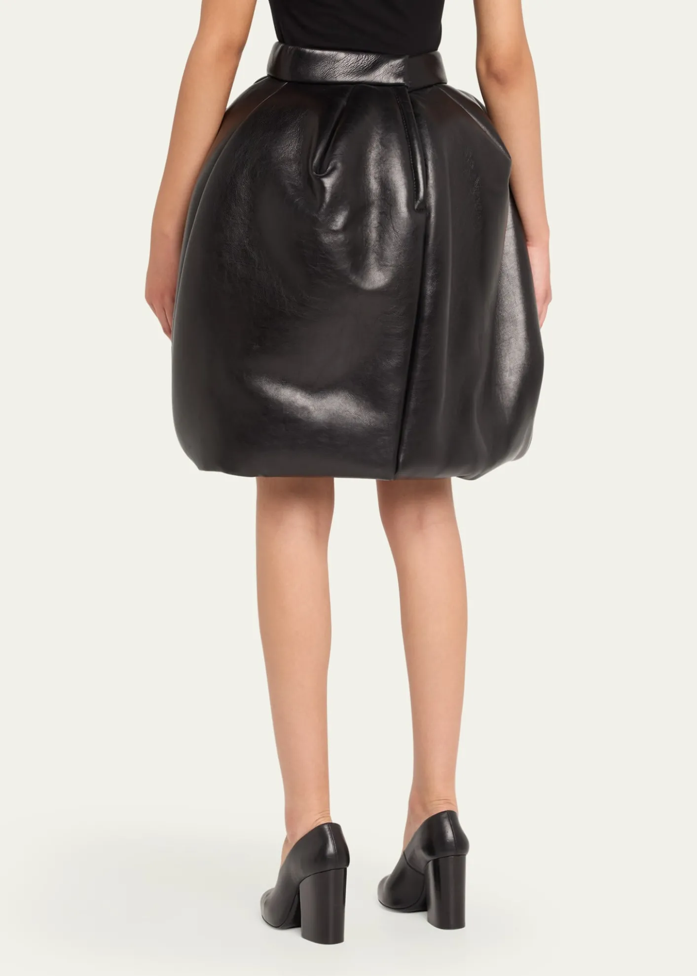 Marc Jacobs RunwayPadded Leather Bubble Skirt