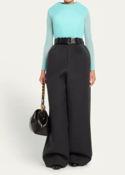 Marc Jacobs RunwayPadded Long-Sleeve Mohair Sweater