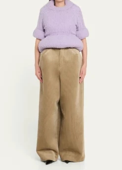 Marc Jacobs RunwayPadded Peplum Short-Sleeve Sweater