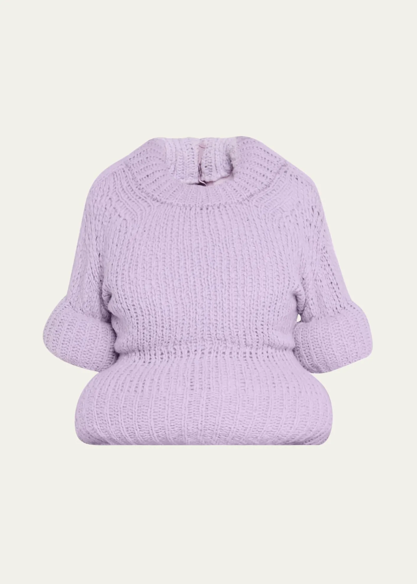 Marc Jacobs RunwayPadded Peplum Short-Sleeve Sweater