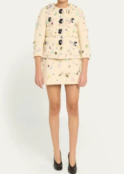 Marc Jacobs RunwaySwarovski Mini Wool Bell Skirt