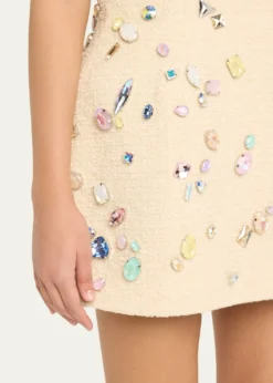 Marc Jacobs RunwaySwarovski Mini Wool Bell Skirt